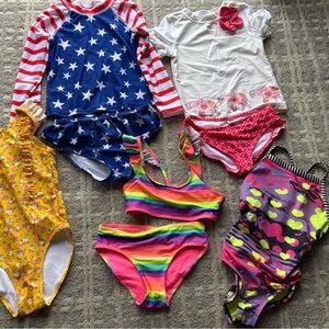 Colorful girls Swimwear Set